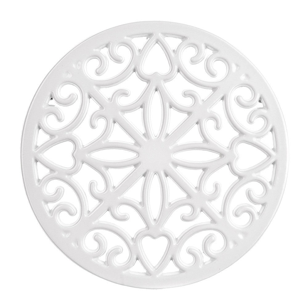 TRIVET Cast Iron White 20cm - Wheel&Barrow Home