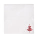 PAPER NAPKIN Red Tree Foil/White 33cm Pkt20 - Wheel&Barrow Home