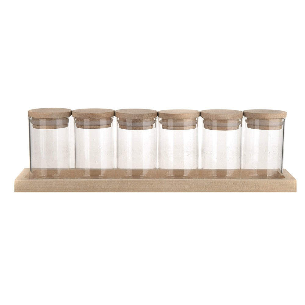 SPICE RACK 6 Jars 100g - Wheel&Barrow Home