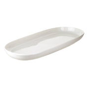 SERVING PLATE Oval White Medium 41.8x18.5x3.5cm - Wheel&Barrow Home