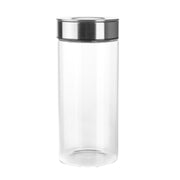 STORAGE JAR Glass with S/S Press Lid 1.3L Large - Wheel&Barrow Home