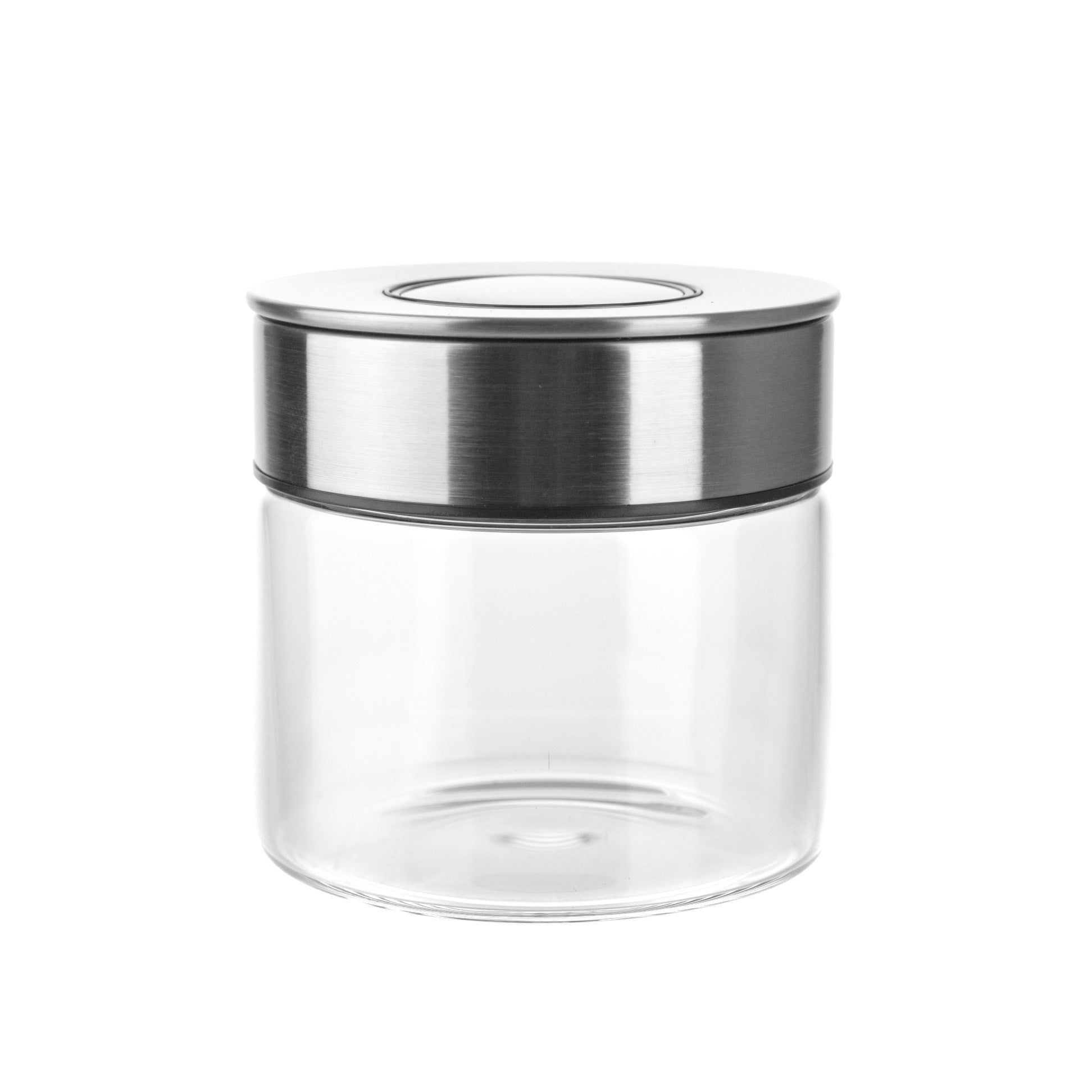 STORAGE JAR Glass with S/S Press Lid 400ml X-Small - Wheel&Barrow Home