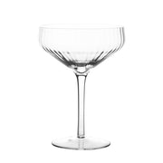COUPE GLASS Optic Ribbed Clear 255mL - Wheel&Barrow Home