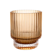 TUMBLER Glass Optic Amber 290mL - Wheel&Barrow Home