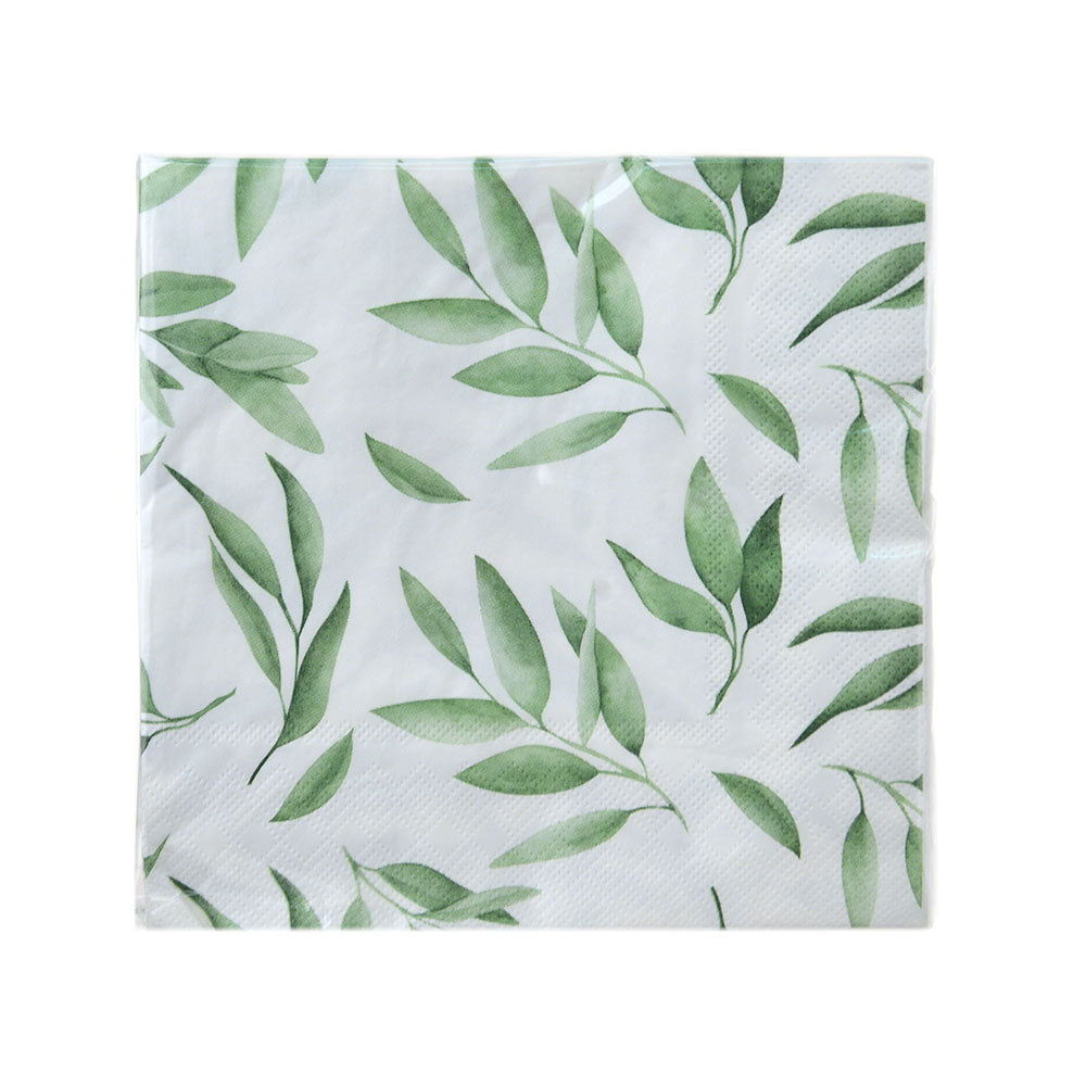 PAPER NAPKIN Eucalyptus 33cm Pk20 - Wheel&Barrow Home