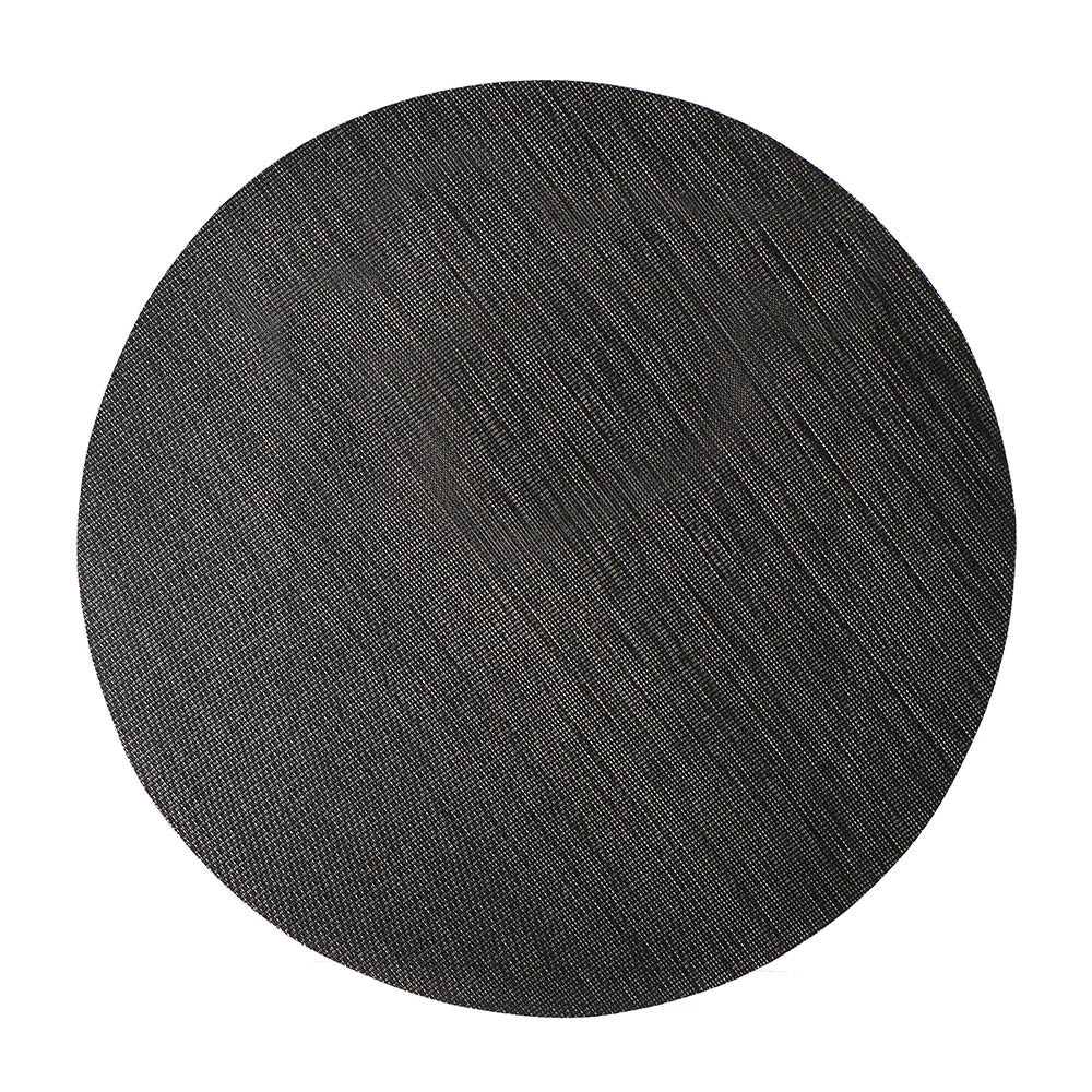 PLACEMAT Round PVC Black 35cm - Wheel&Barrow Home