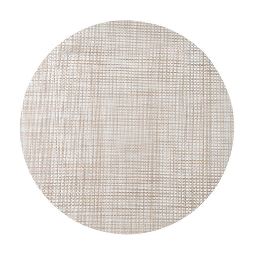 PLACEMAT Round PVC Natural Taupe 35cm - Wheel&Barrow Home