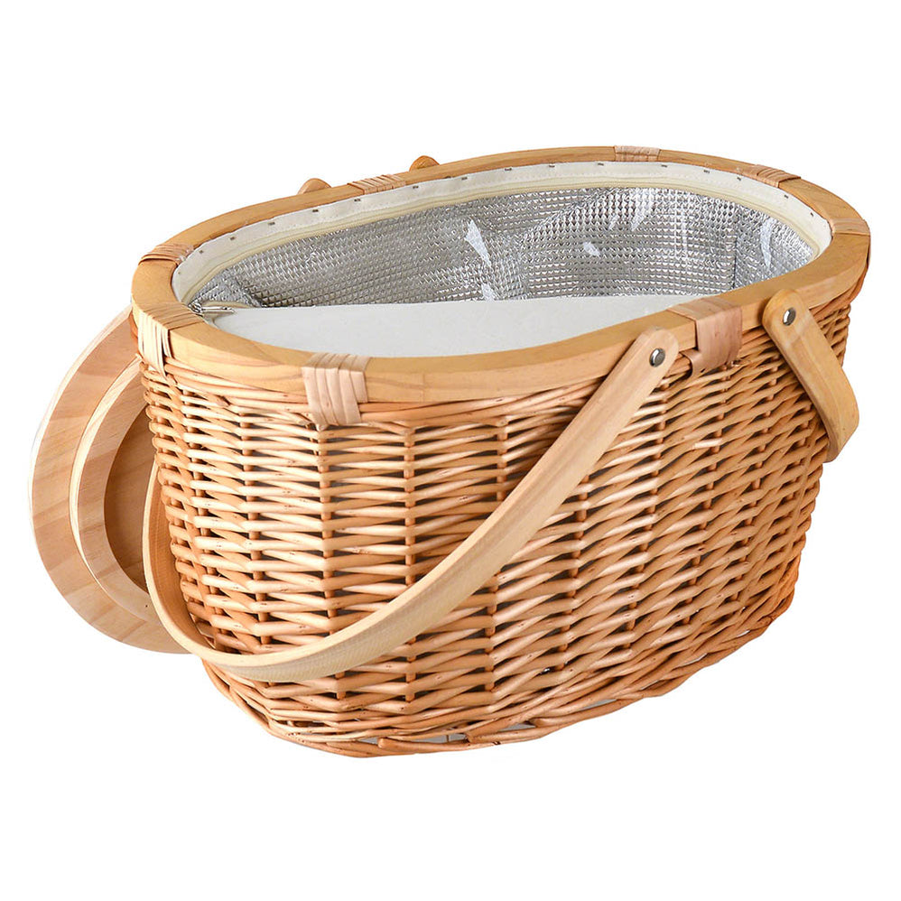 Picnic Basket Set Wicker, Insulated Picnic Basket Australia — Wheel
