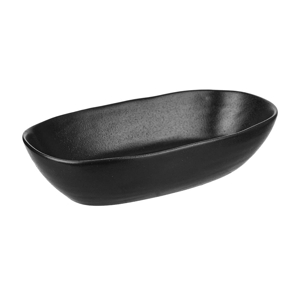 BOWL Deep Oval Black 22.5cm - Wheel&Barrow Home