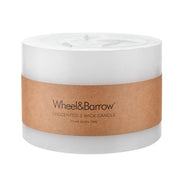 CANDLE Pillar White 3 Wick Round 15x10cm - Wheel&Barrow Home