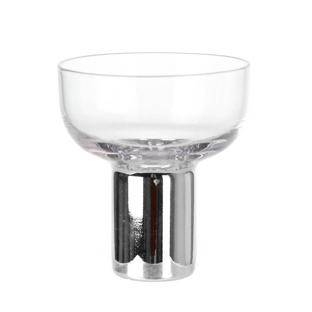 COUPE GLASS Heavy Base Silver 260ml - Wheel&Barrow Home