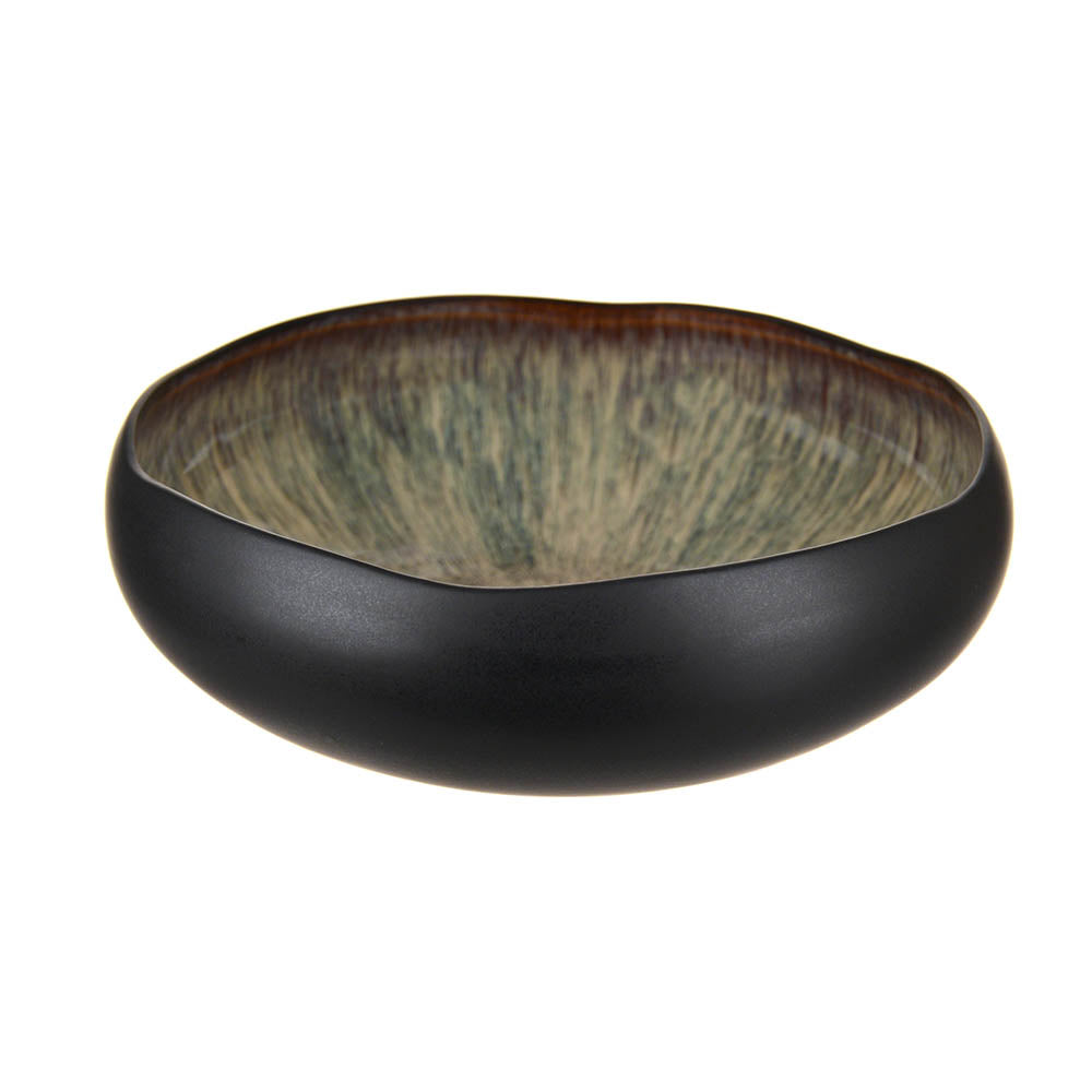 ORGANIC BOWL Matt Black/Atomic 27x27x9cm - Wheel&Barrow Home