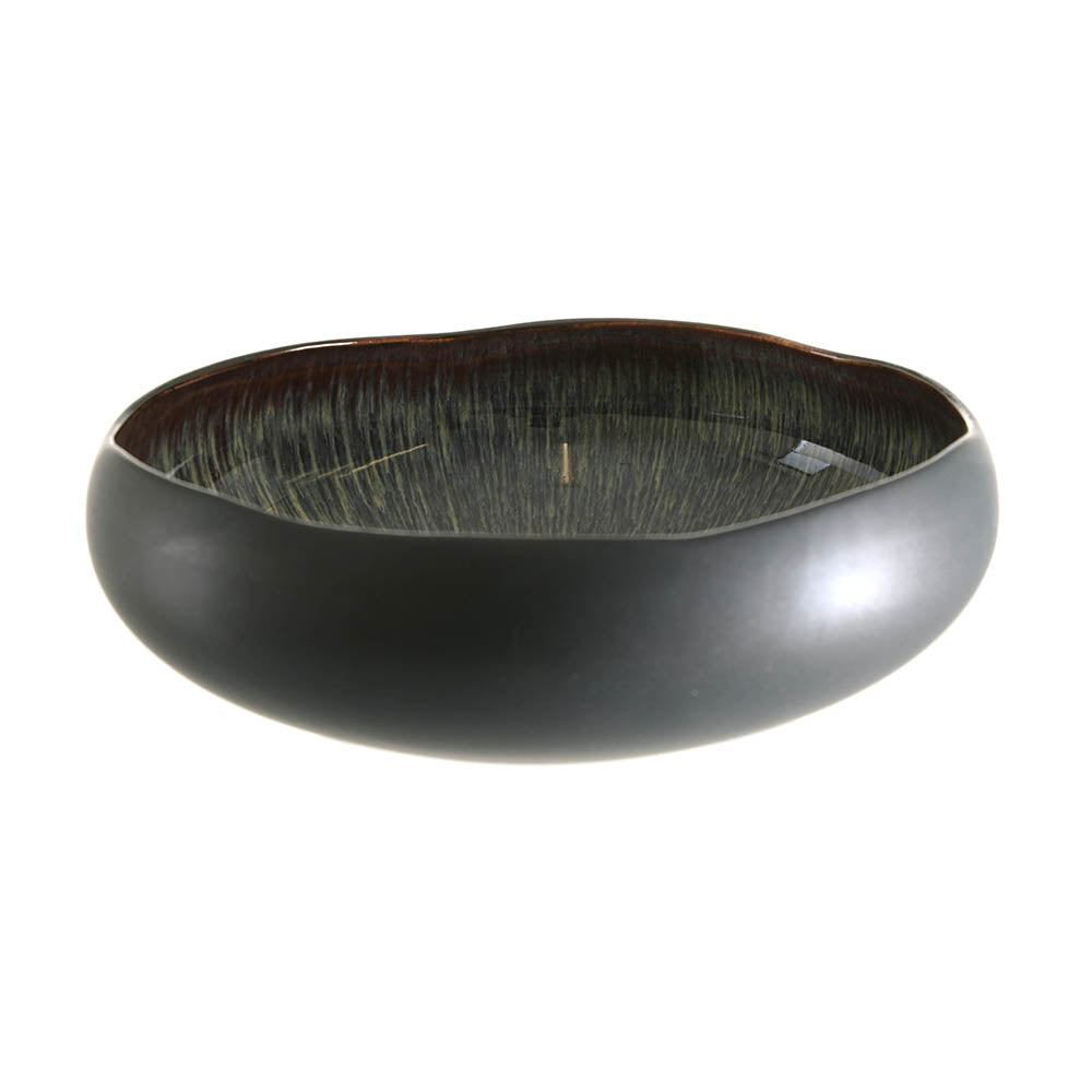 ORGANIC BOWL Matt Black/Atomic 27x27x9cm - Wheel&Barrow Home