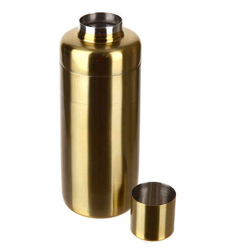 COCKTAIL SHAKER Straight Stainless Steel Gold 550ml - Wheel&Barrow Home