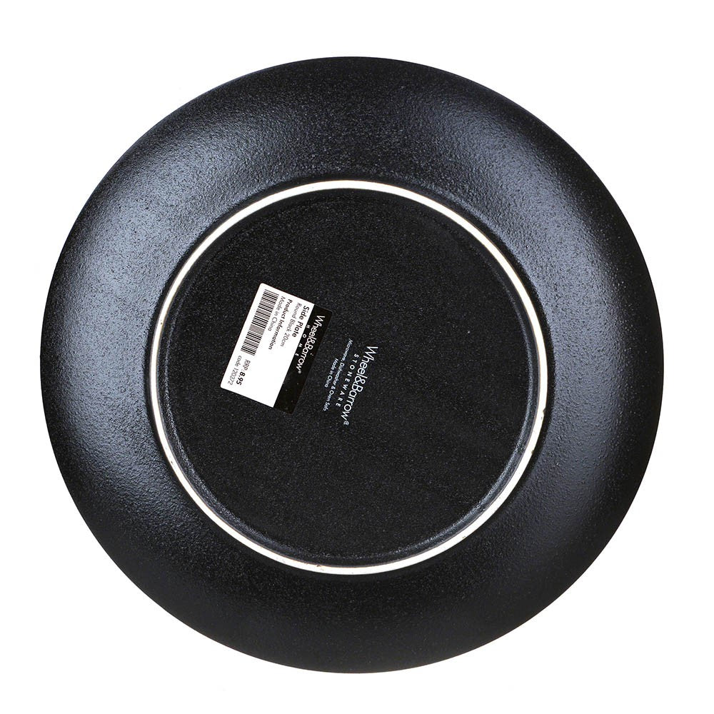 SIDE PLATE Round Black 20cm - Wheel&Barrow Home