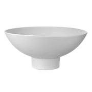 BOWL Footed Matt White 28.5x28.5x12.5cm - Wheel&Barrow Home