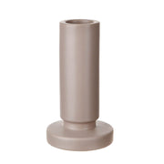 CANDLE HOLDER with Wedge Base Matt Beige - Wheel&Barrow Home