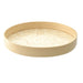 TRAY Decorative Bamboo/Capiz with Wooden Edge 40x5cm - Wheel&Barrow Home