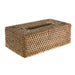 TISSUE BOX COVER Rattan Dark Brown 25.5x14x9cm - Wheel&Barrow Home