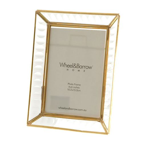 PHOTO FRAME Glass/Gold 20x15cm - Wheel&Barrow Home