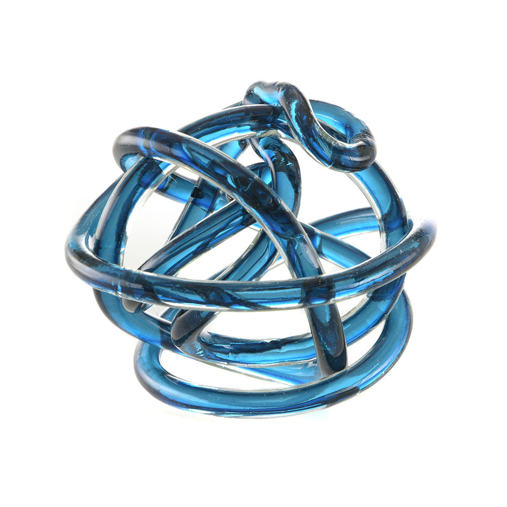 ORNAMENT Glass Blue 15cm - Wheel&Barrow Home