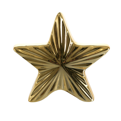 STATUE Star Gold 12.5x14cm - Wheel&Barrow Home