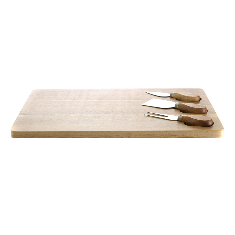 CHEESE BOARD KNIFE SET Acacia Wood 36x26cm - Wheel&Barrow Home