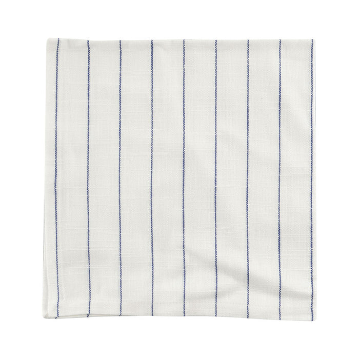 Pinstripe Napkin White & Blue 45x45cm