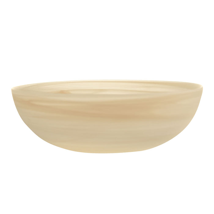Bowl Round Alabaster White & Vanilla 28cm
