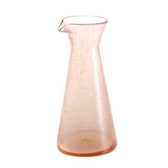 Glass Carafe Bubble Rose Pink 985ml