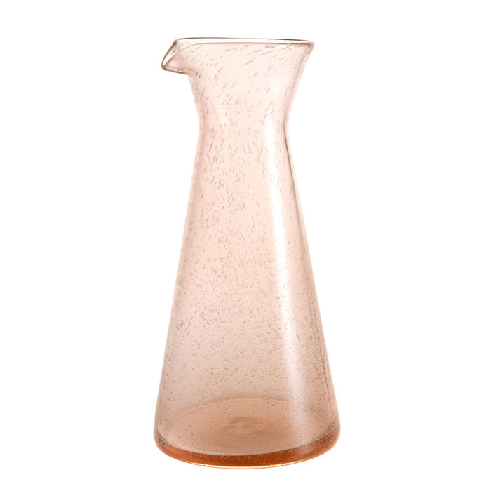 Glass Carafe Bubble Rose Pink 985ml