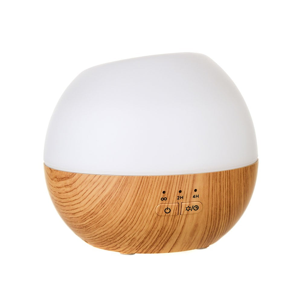 Rechargeable Ultrasonic Diffuser White/Wood Grain (13x15cm) - Wheel&Barrow Home