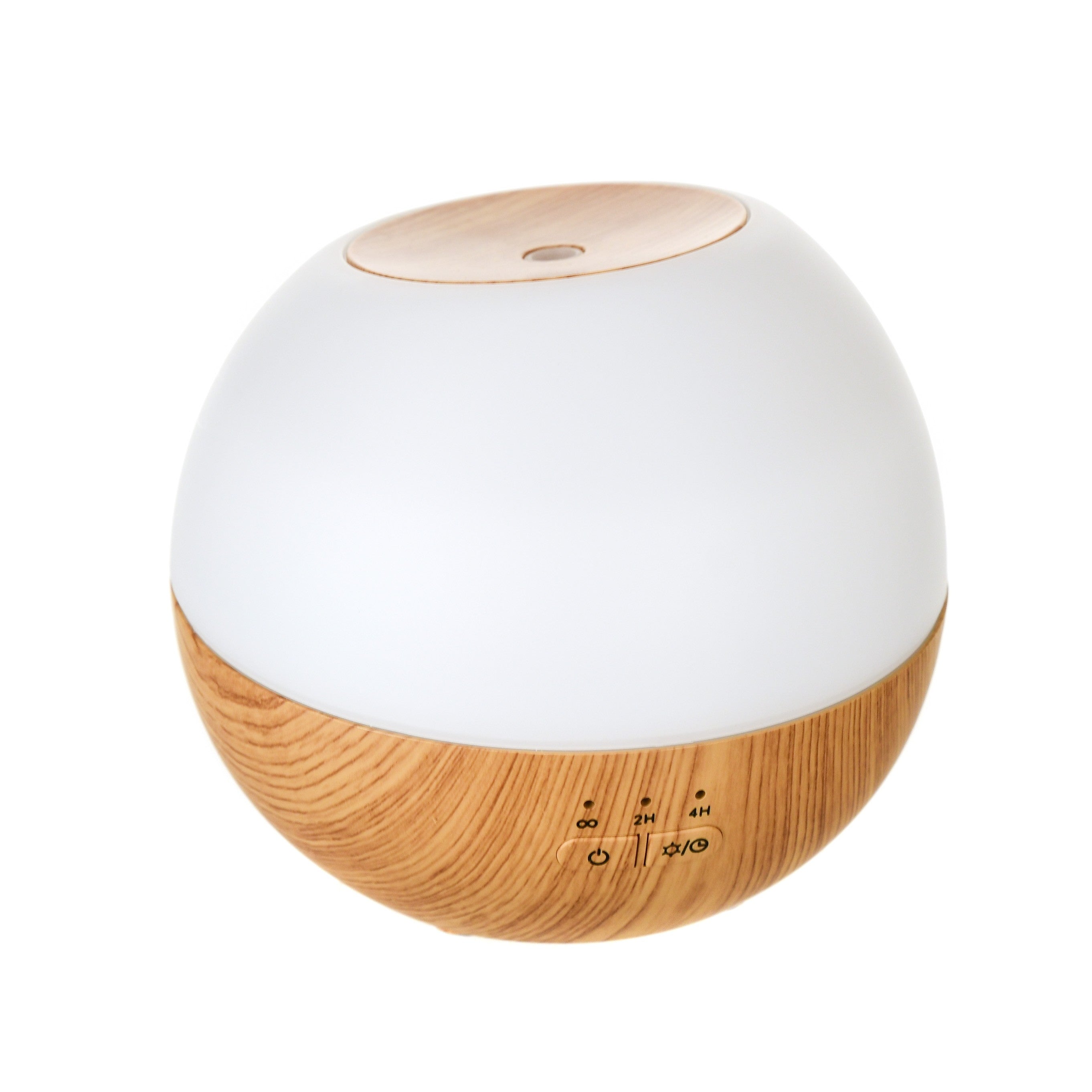 Rechargeable Ultrasonic Diffuser White/Wood Grain (13x15cm) - Wheel&Barrow Home