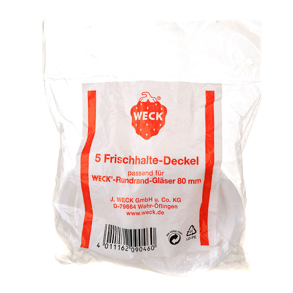 Weck Plastic Lids 8cm Set/5 - Wheel&Barrow Home