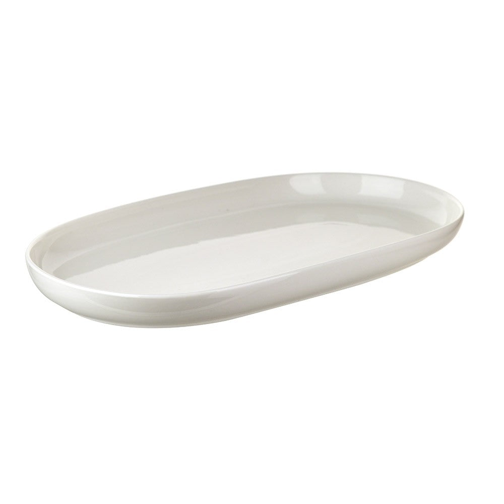 Porcelain Platter Oval White 41x23cm