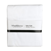 TABLECLOTH White Basics Hem Stitch 150x350cm - Wheel&Barrow Home