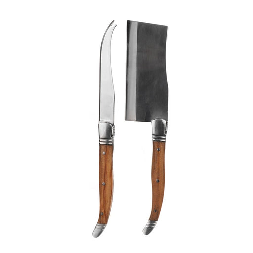CHEESE KNIFE SET Olive Wood Handle 2pc - Wheel&Barrow Home