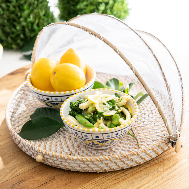FOOD COVER Rattan Medium 45x4.5cm - Wheel&Barrow Home