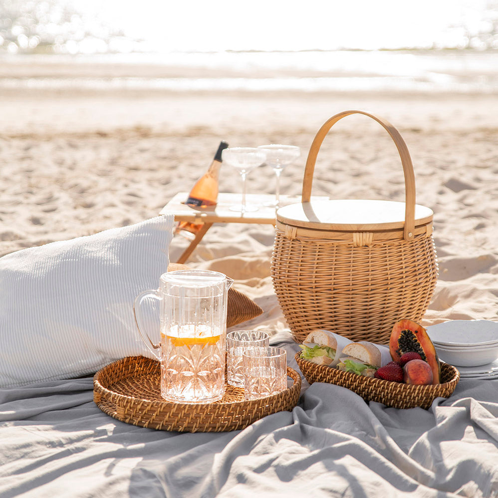 Picnic Basket Set Wicker, Insulated Picnic Basket Australia — Wheel