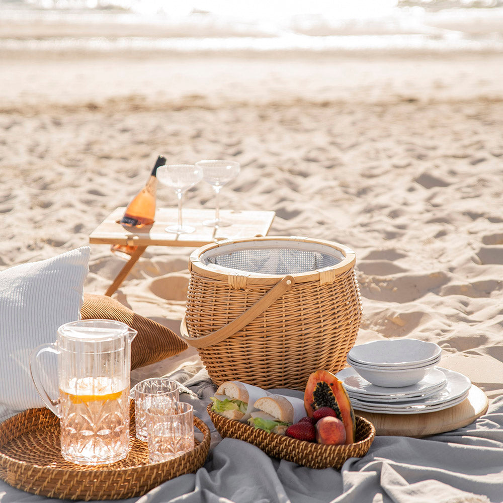 PLATE Melamine Speckle White 23cm - Wheel&Barrow Home