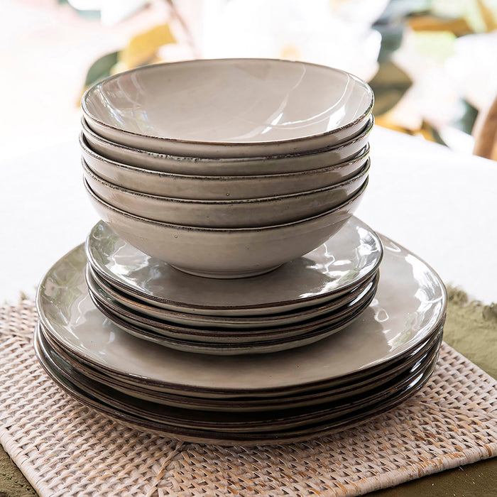 Stoneware Side Plate Olive Green