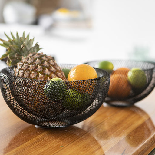 FRUIT BOWL Wire Black 30cm - Wheel&Barrow Home